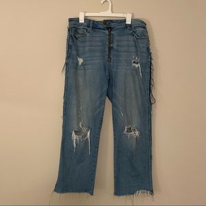 Distressed Mom Jeans